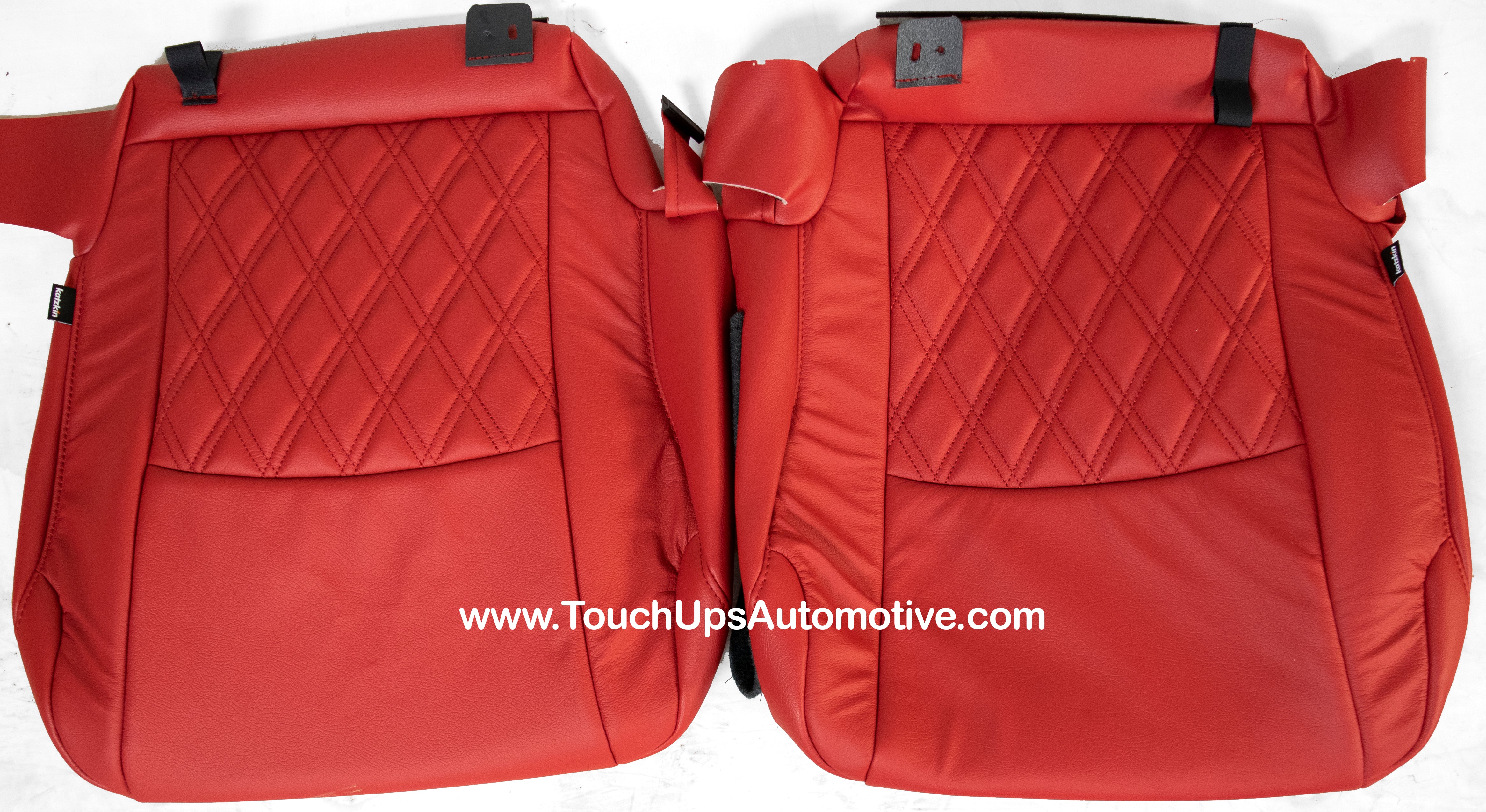 2011-2024 Toyota 4Runner Red Diamond Tekstitch Leather Seat Covers kit