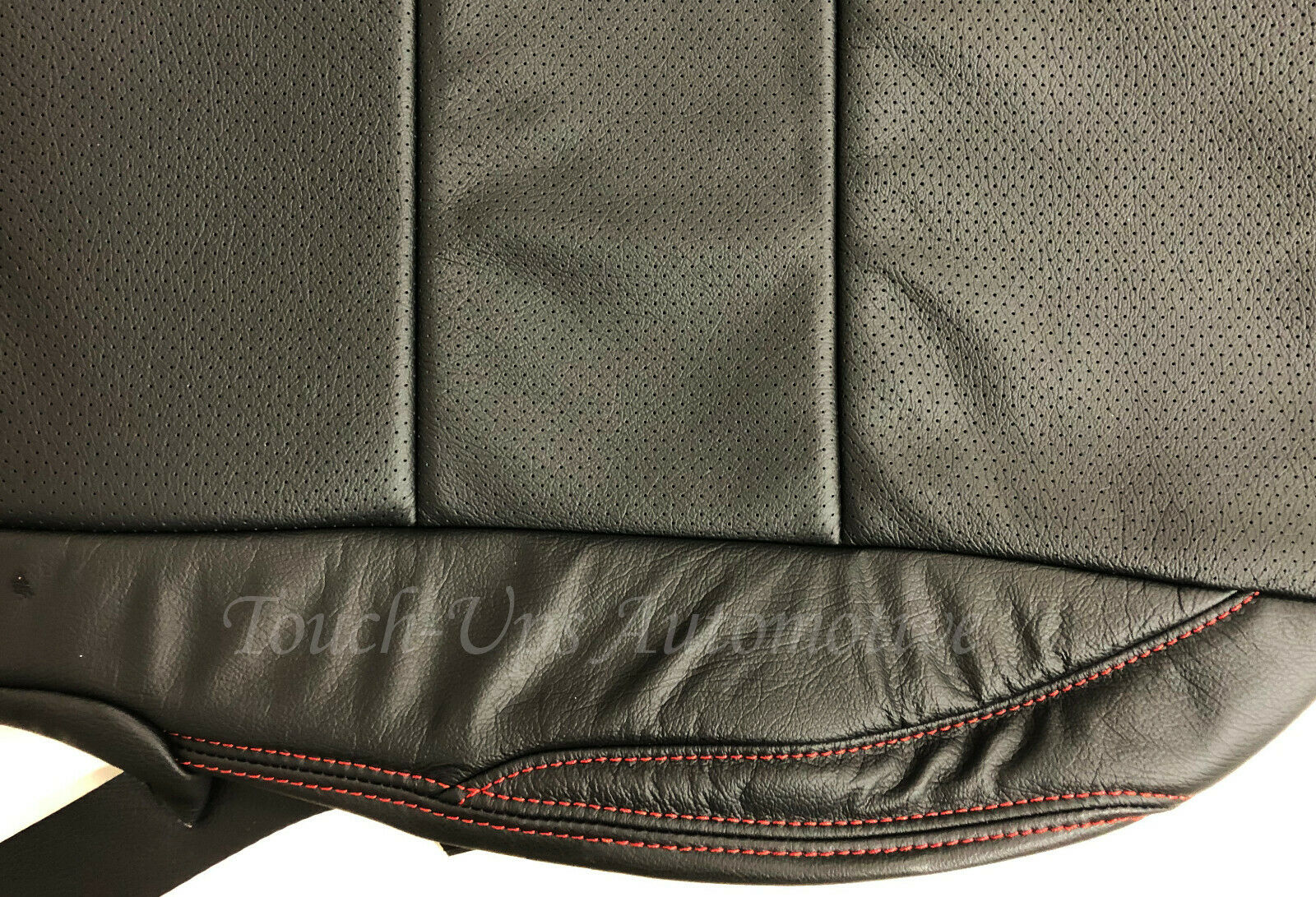 2016-21 Toyota Tacoma Double Cab ALEA Black Red Stitch Leather Seat Covers TRD