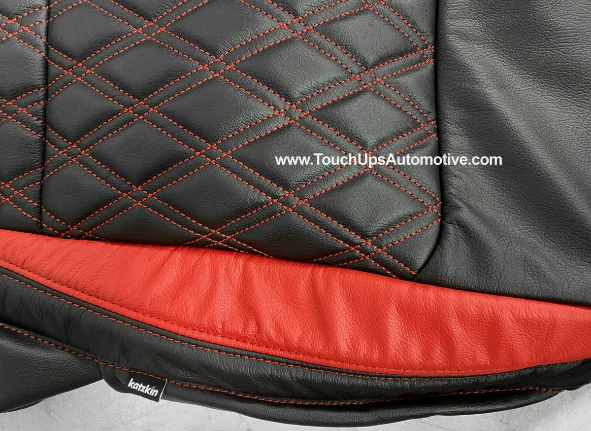 2018-2022 Jeep Wrangler JL 2 4 Door Leather Seat Covers Black Red