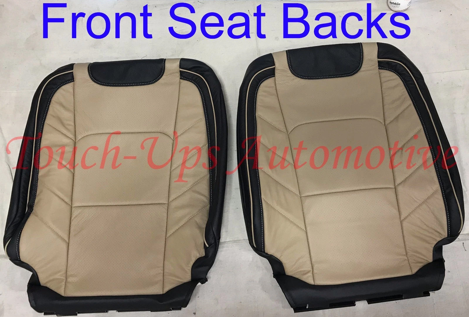 2015-2018 Ford F150 XLT SuperCrew Katzkin Leather Seats LIMITED style Blk Bisque