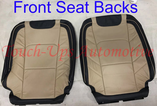 2015-2018 Ford F150 XLT SuperCrew Katzkin Leather Seats LIMITED style Blk Bisque