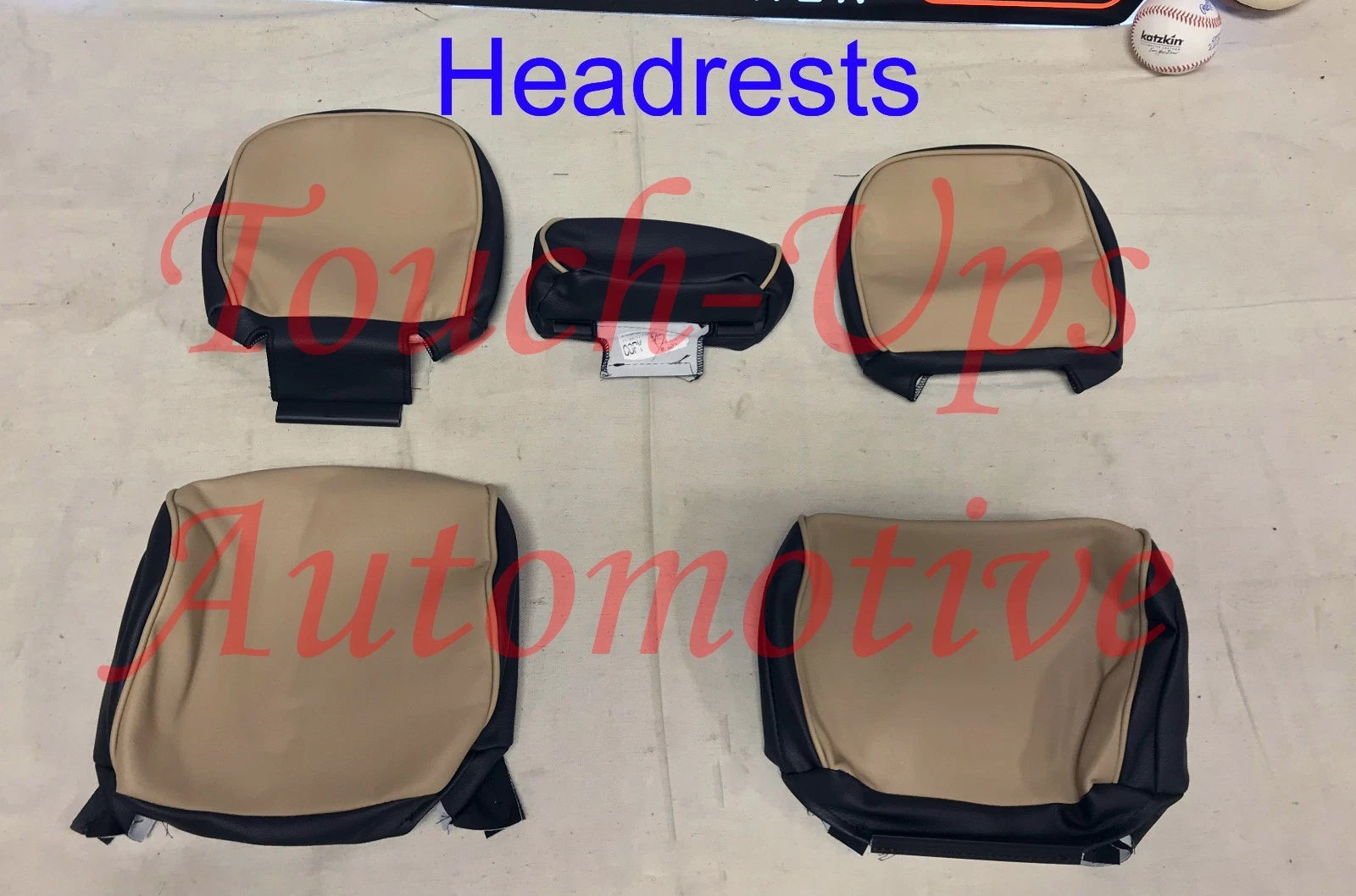 2015-2018 Ford F150 XLT SuperCrew Katzkin Leather Seats LIMITED style Blk Bisque