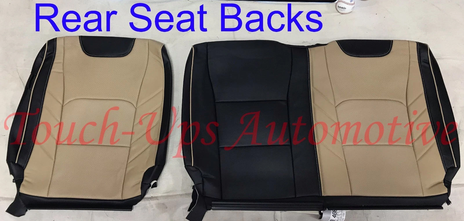 2015-2018 Ford F150 XLT SuperCrew Katzkin Leather Seats LIMITED style Blk Bisque