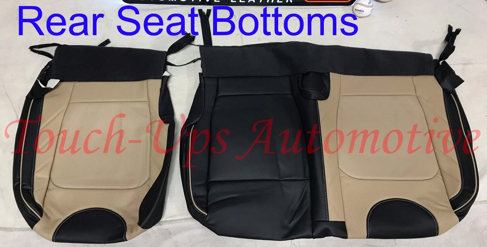 2015-2018 Ford F150 XLT SuperCrew Katzkin Leather Seats LIMITED style Blk Bisque