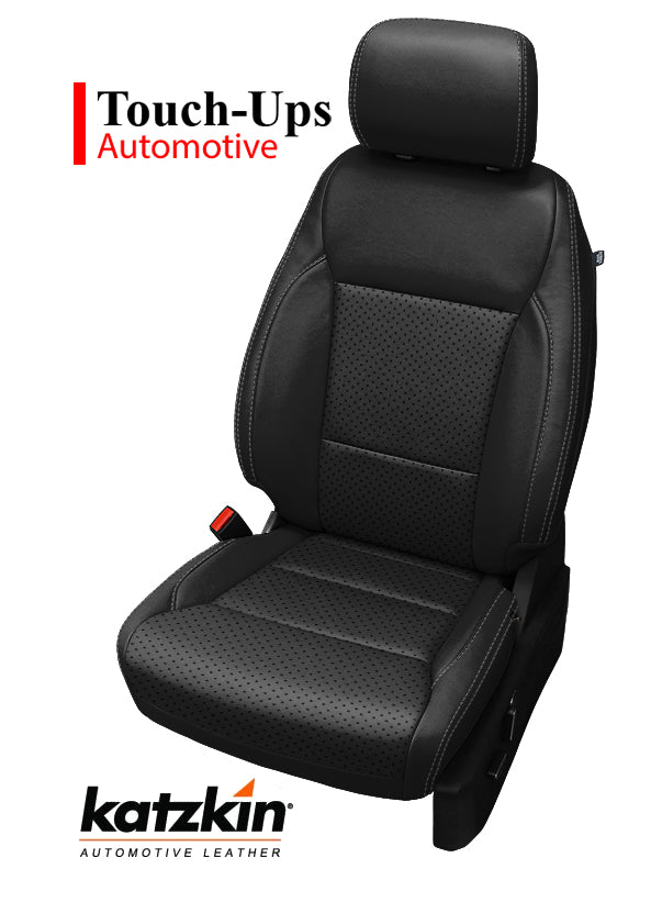 2021-2026 Ford F-150 XLT Super Crew Katzkin Leather Seat Covers Black Perf Lariat Design