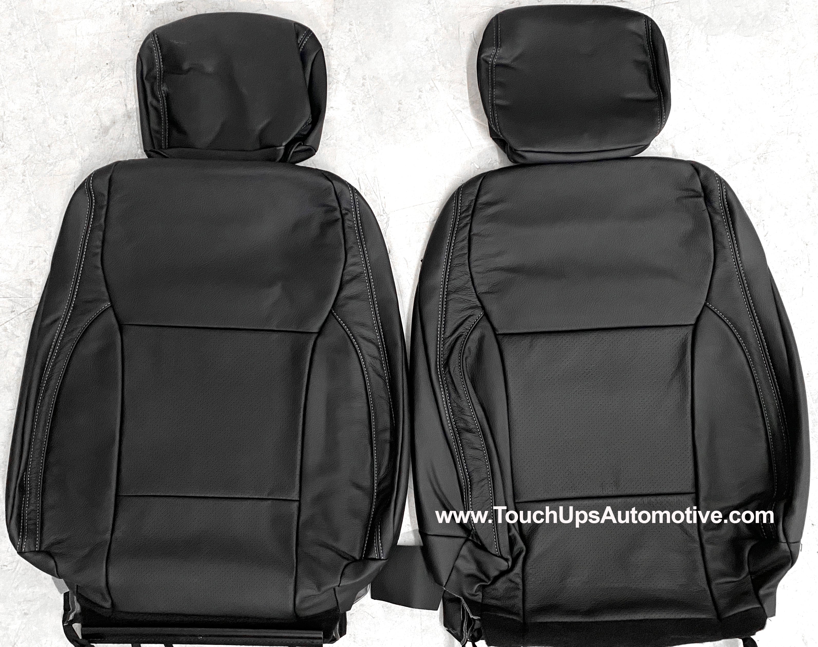 2021-2026 Ford F-150 XLT Super Crew Katzkin Leather Seat Covers Black Perf Lariat Design