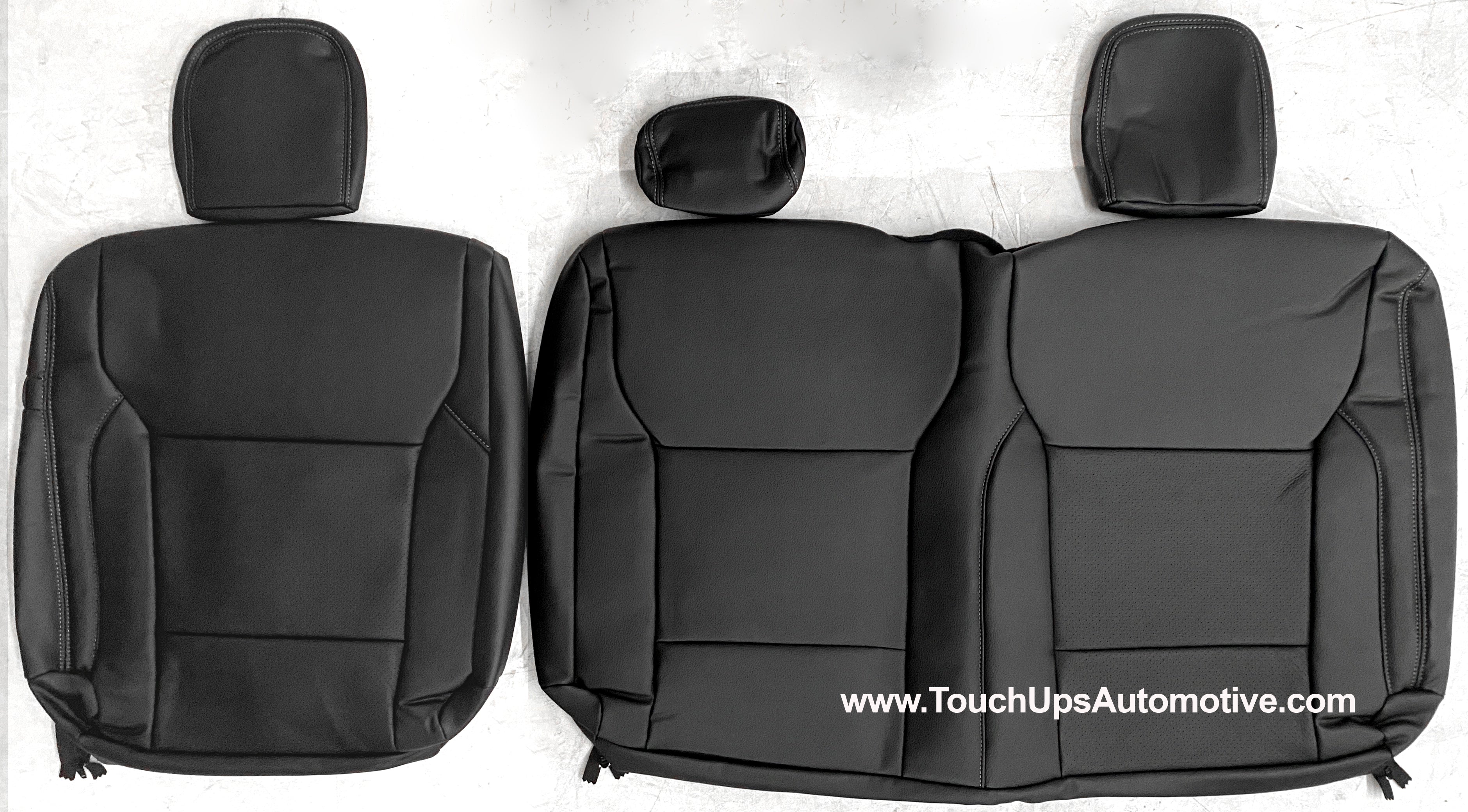 2021-2026 Ford F-150 XLT Super Crew Katzkin Leather Seat Covers Black Perf Lariat Design