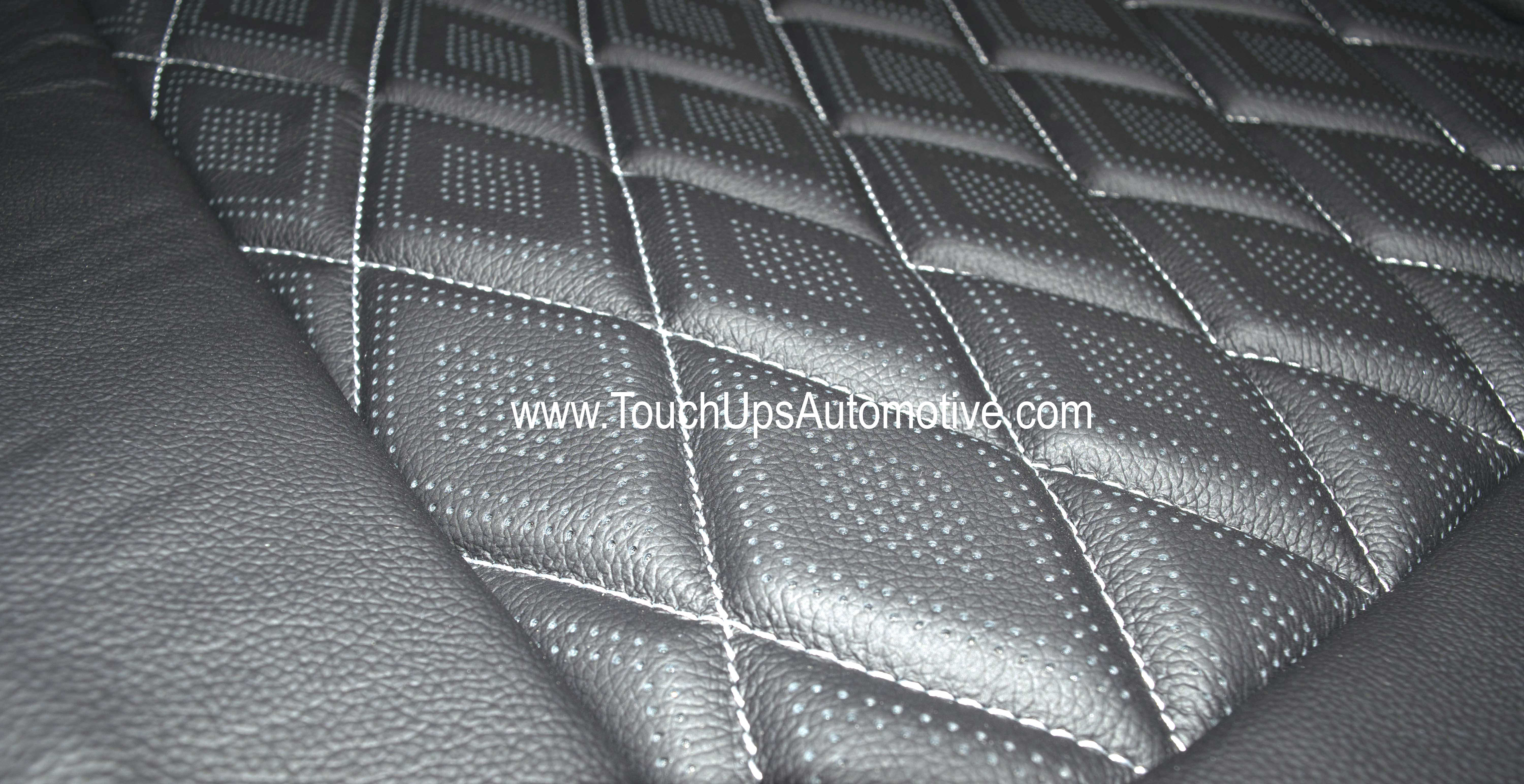 2021-2026 Ford F-150 XLT Super Crew Alea Leather Seat Covers Black Gray Diamond Edition
