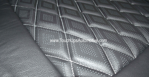 2021-2026 Ford F-150 XLT Super Crew Alea Leather Seat Covers Black Gray Diamond Edition