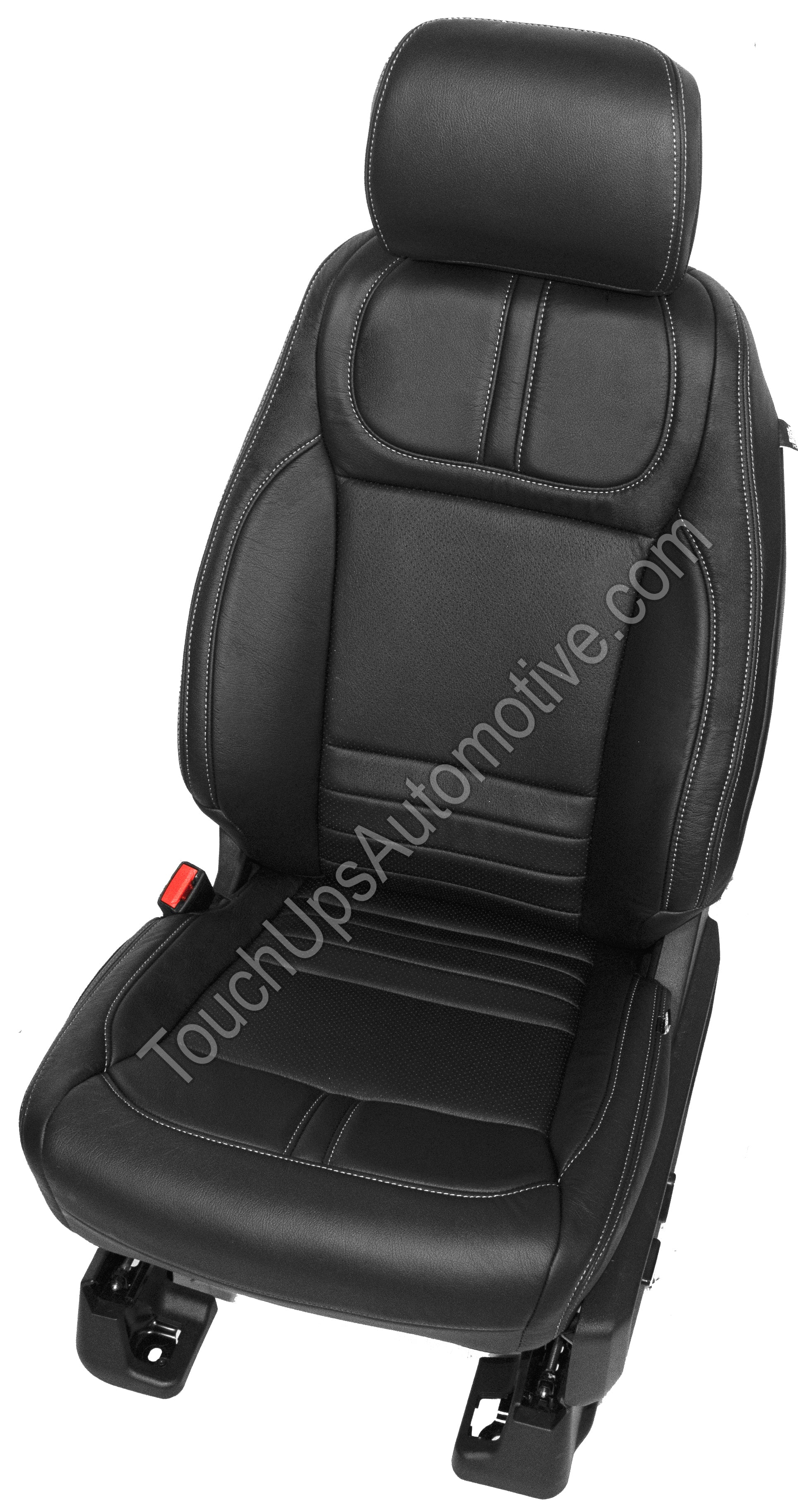 2021-2026 Ford F-150 XLT Super Crew Katzkin Leather Seat Covers Black Perf Platinum Design