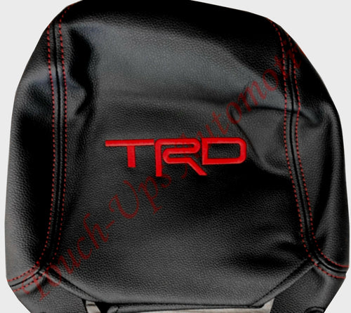 Fits 2011-2024 Toyota 4Runner Black Red Katzkin Leather Seat Covers Kit TRD Logos