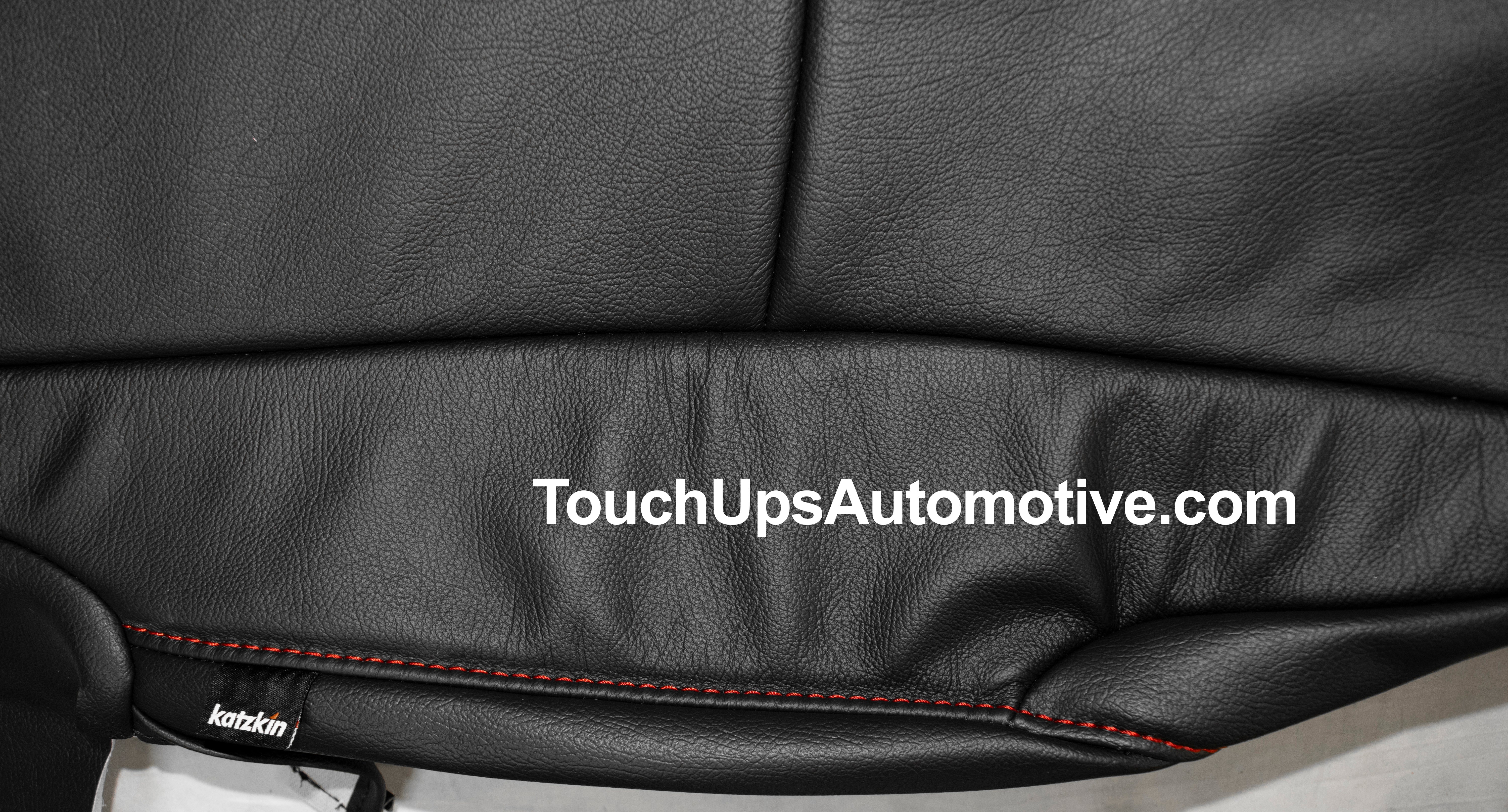 Fits 2011-2024 Toyota 4Runner Black Red Katzkin Leather Seat Covers Kit TRD Logos