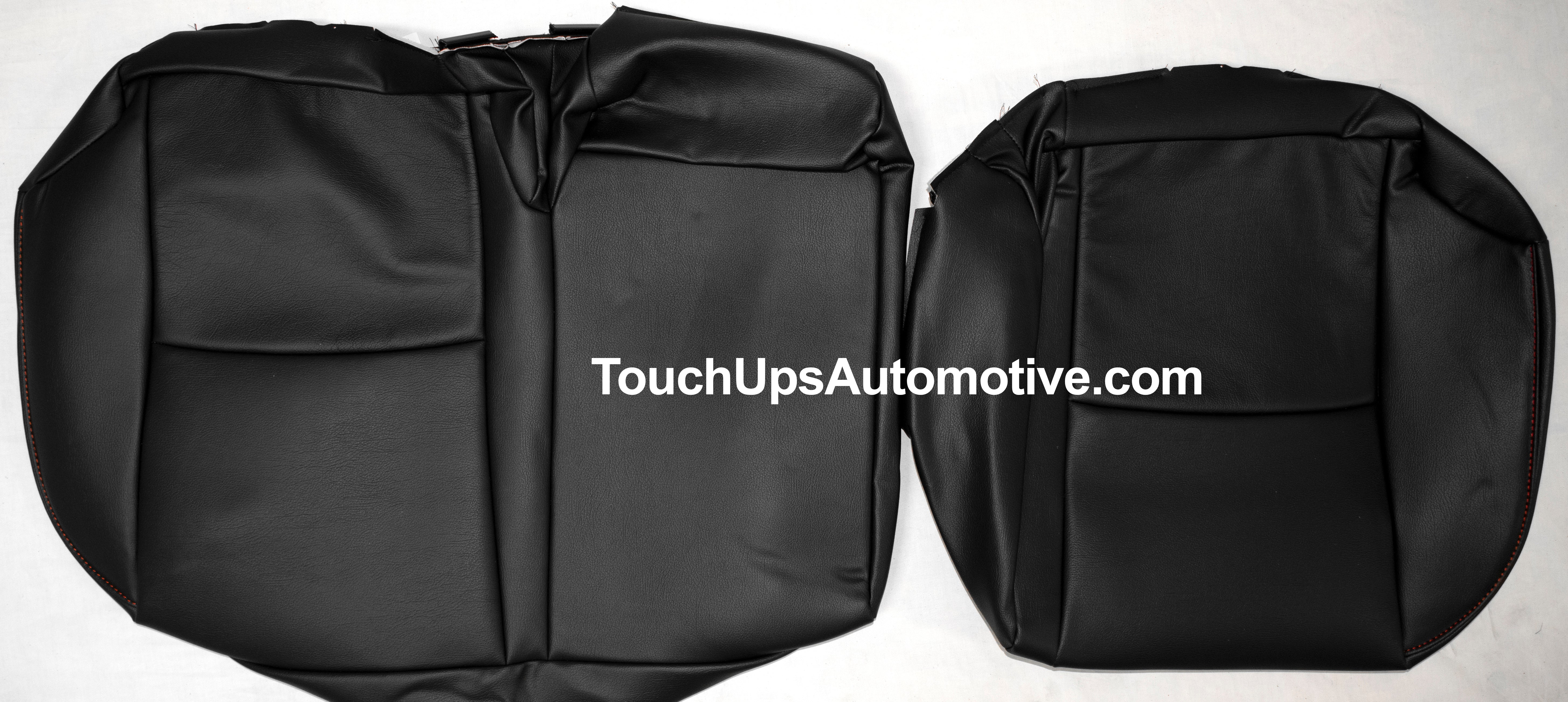 Fits 2011-2024 Toyota 4Runner Black Red Katzkin Leather Seat Covers Kit TRD Logos