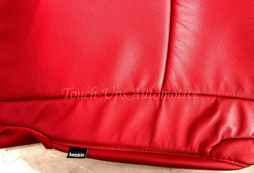 Fits 2011-2024 Toyota 4Runner Red Leather Seat Covers Kit Black TRD Logos 2 row