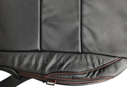 2016-2020 Toyota Tacoma Double Cab ALEA Black Red Leather Seat Covers Logo TRD