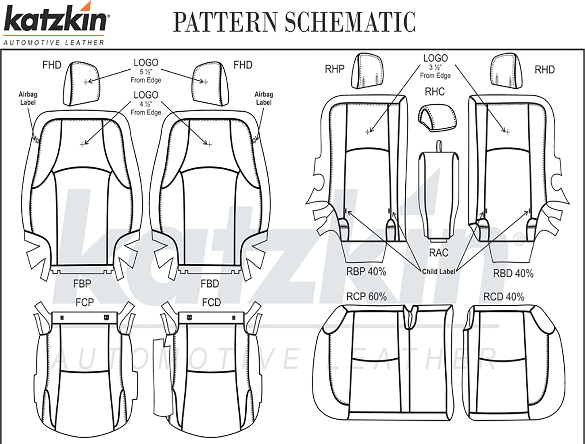 2011-2024 Toyota 4Runner Red Diamond Tekstitch Leather Seat Covers kit