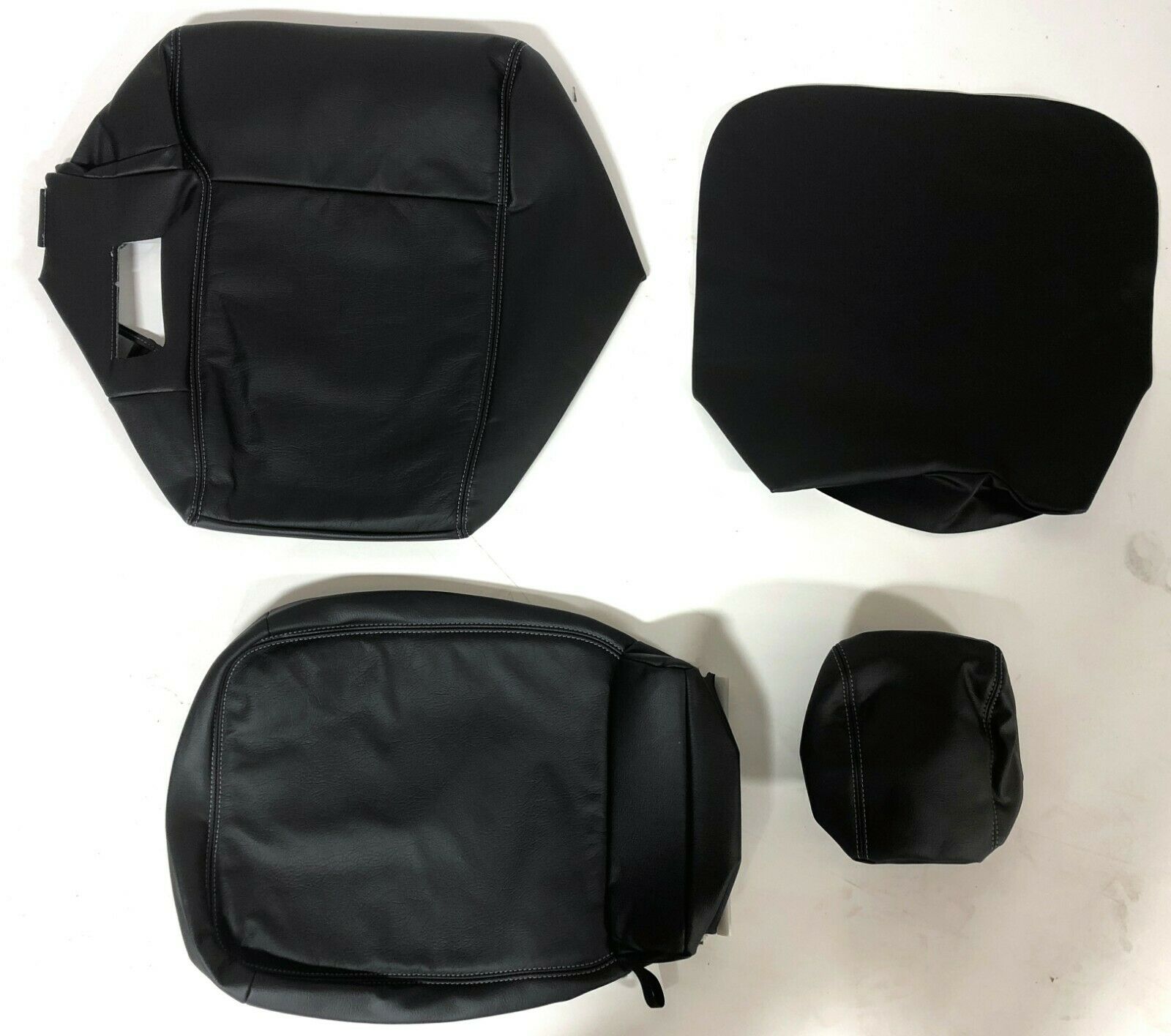 2017-2018 Ford F-250 XLT Regular Cab Katzkin Leather Seat Covers LIMITED Black Gray