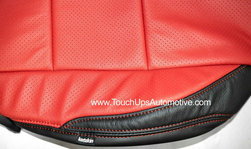 2016-2022 Toyota Tacoma DOUBLE Cab Leather Seat Covers Black Red TRD Sport Logo