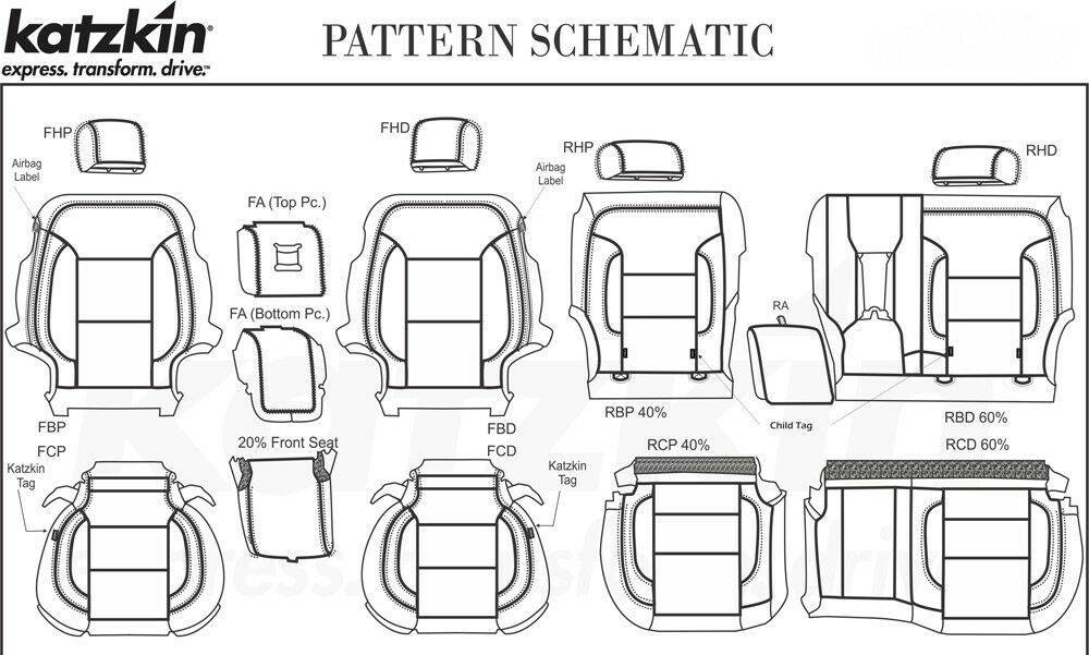 2014-2018 Silverado Crew Cab KATZKIN Cocoa Dune Leather Seat Covers Kit Java
