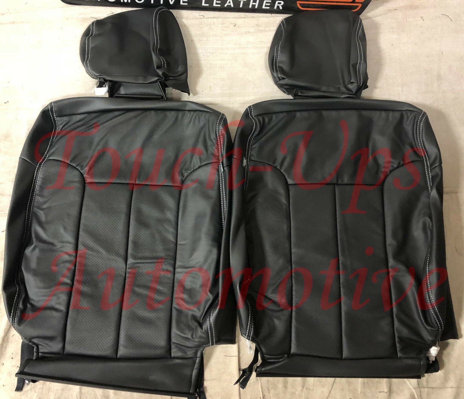 2012 Ford F-150 XLT Super Crew Cab KATZKIN Leather Seat Black F150 Perforated