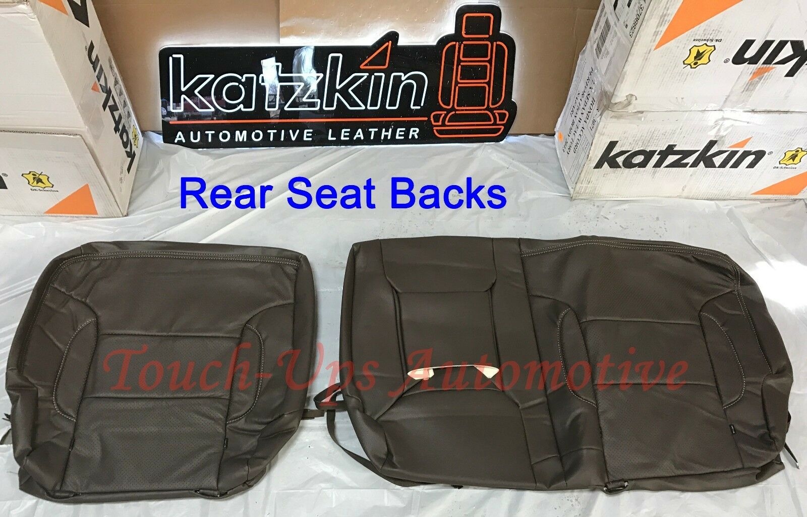 2014-2018 Silverado Crew Cab KATZKIN Cocoa Dune Leather Seat Covers Kit Java