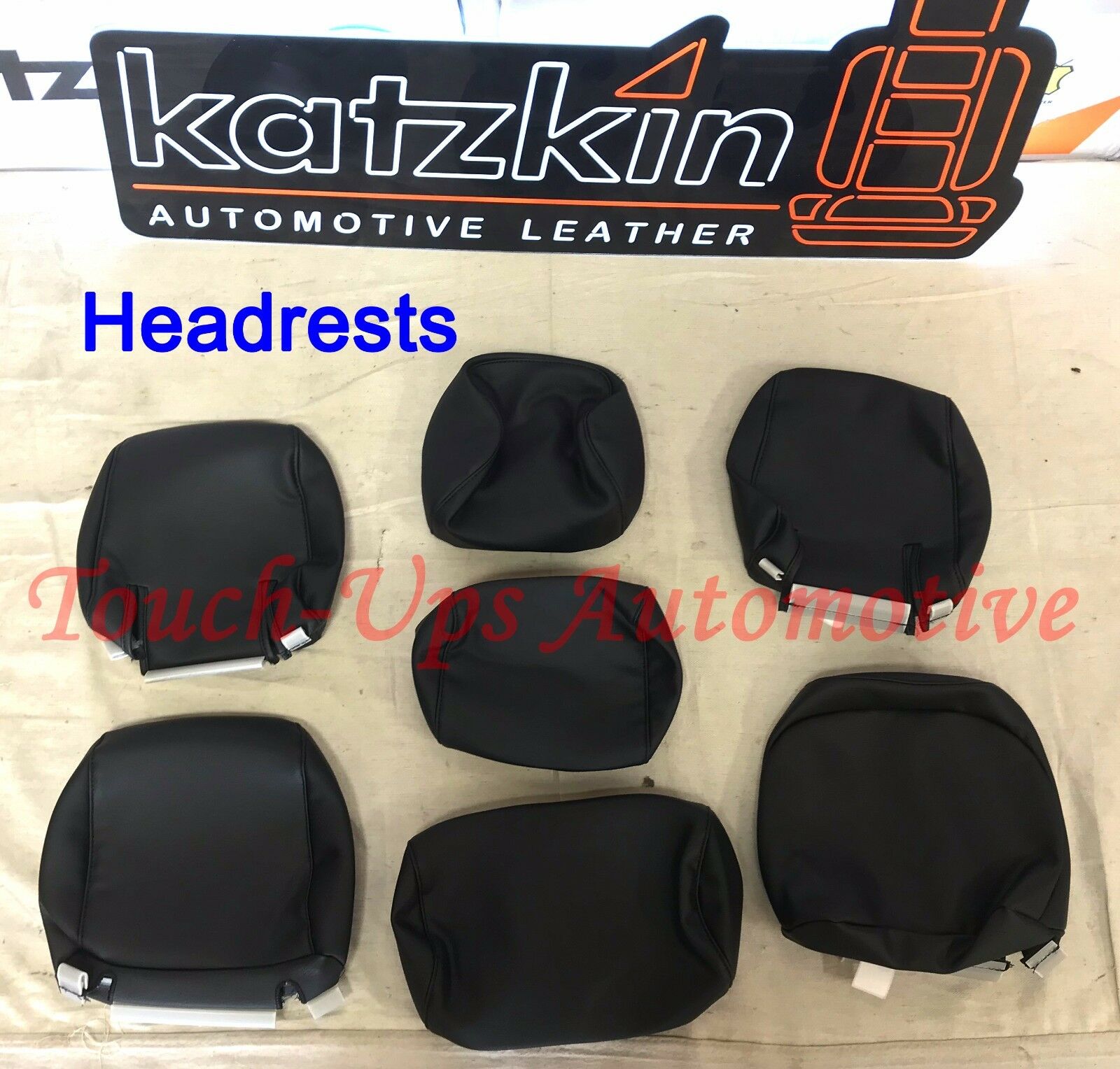 2011-2020 Toyota 4Runner 2 Row KATZKIN Black Leather Seat Covers Kit SR5 Trail
