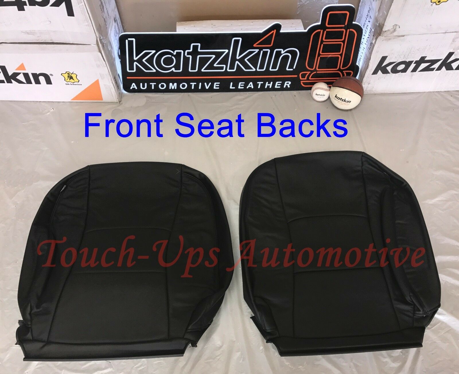 2013-2018 Dodge Ram Crew Cab Black Katzkin Leather Seats Kit Replacements Jump