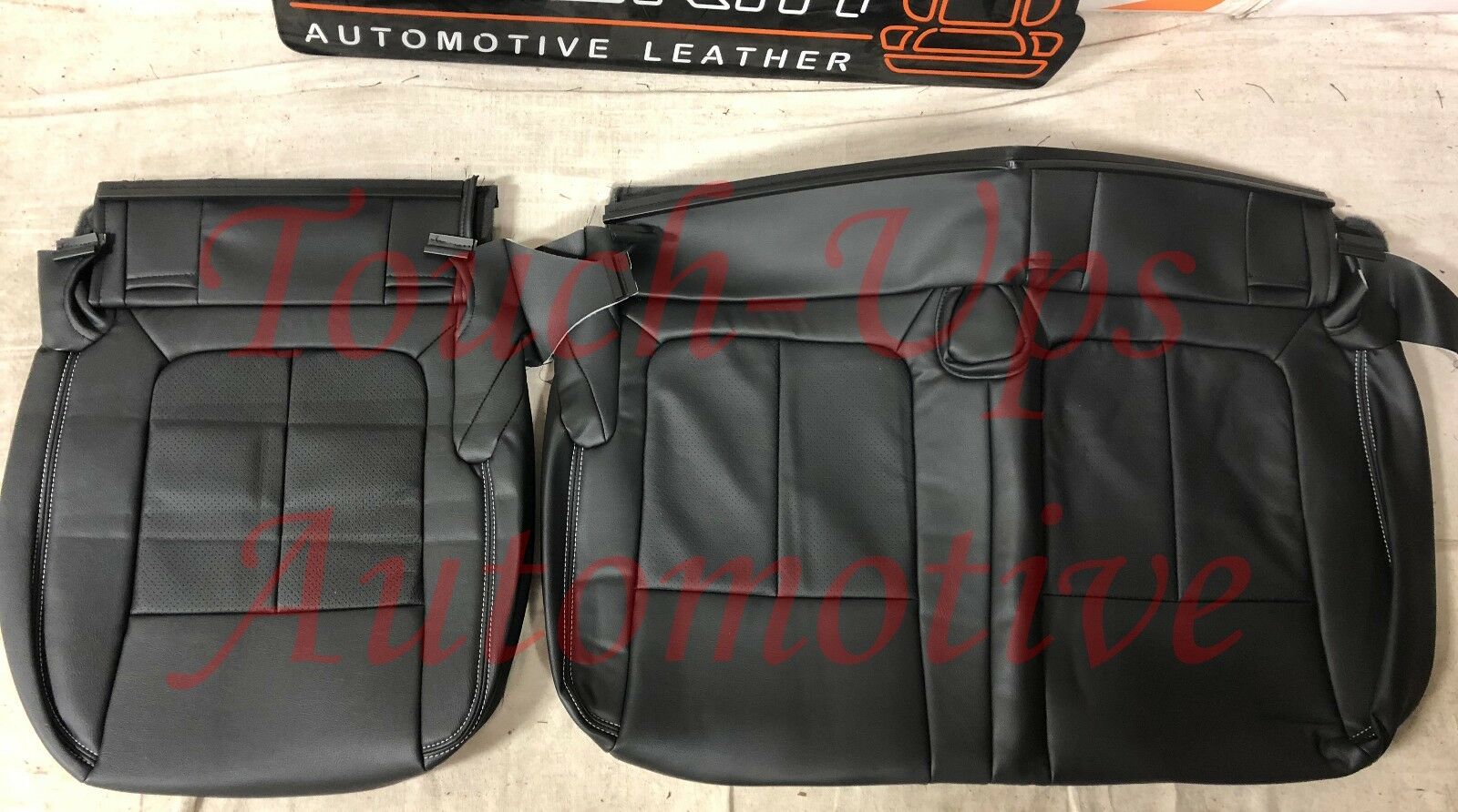 2012 Ford F-150 XLT Super Crew Cab KATZKIN Leather Seat Black F150 Perforated
