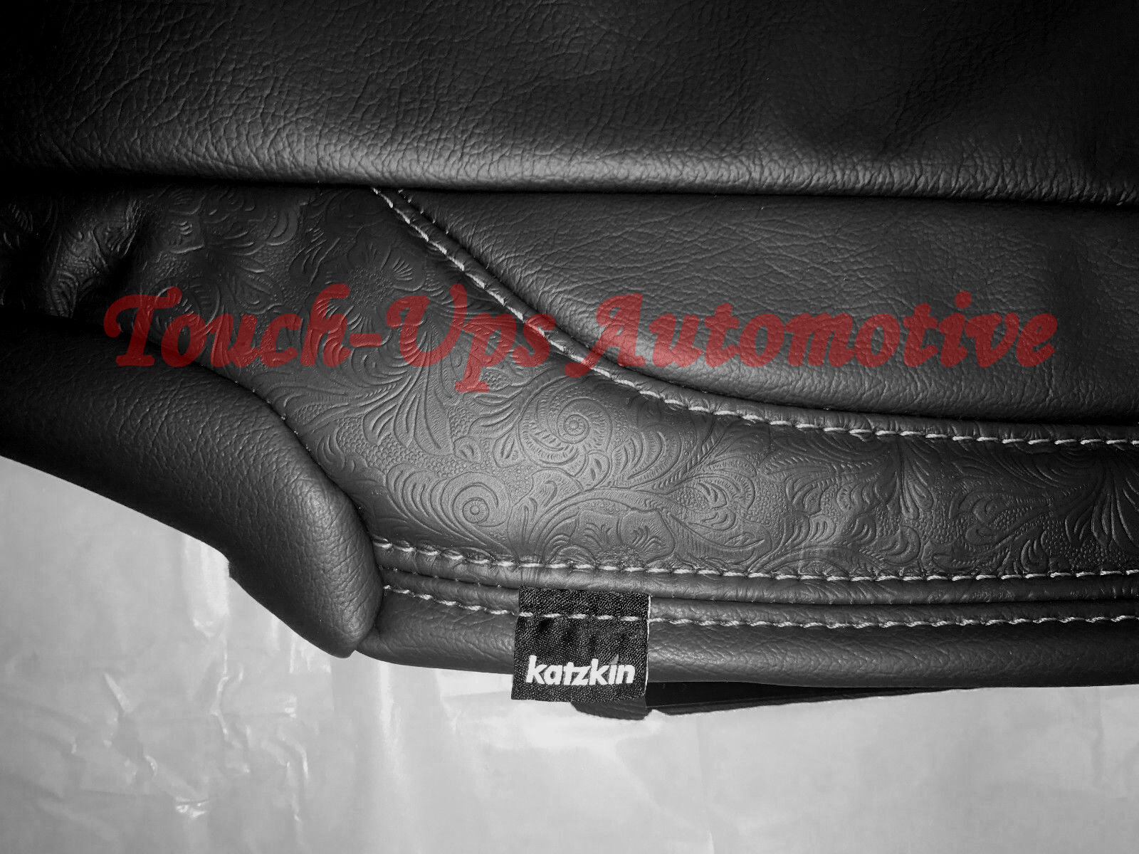 2013-2018 Dodge Ram Crew Cab KATZKIN Saddleback Black Outlaw Leather seat Kit