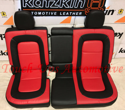 2015-2020 Chevrolet Colorado Crew Cab LT Z71 KATZKIN Leather Seat Covers Kit Red
