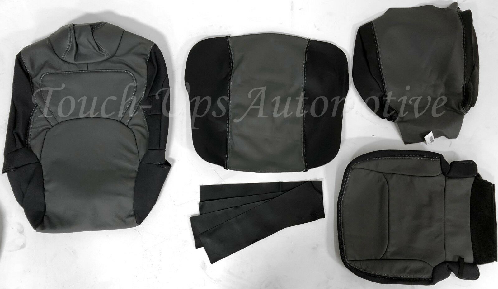2019-22 Dodge Ram Crew Cab Big Horn Star Black Gray Leather Seat Covers kit