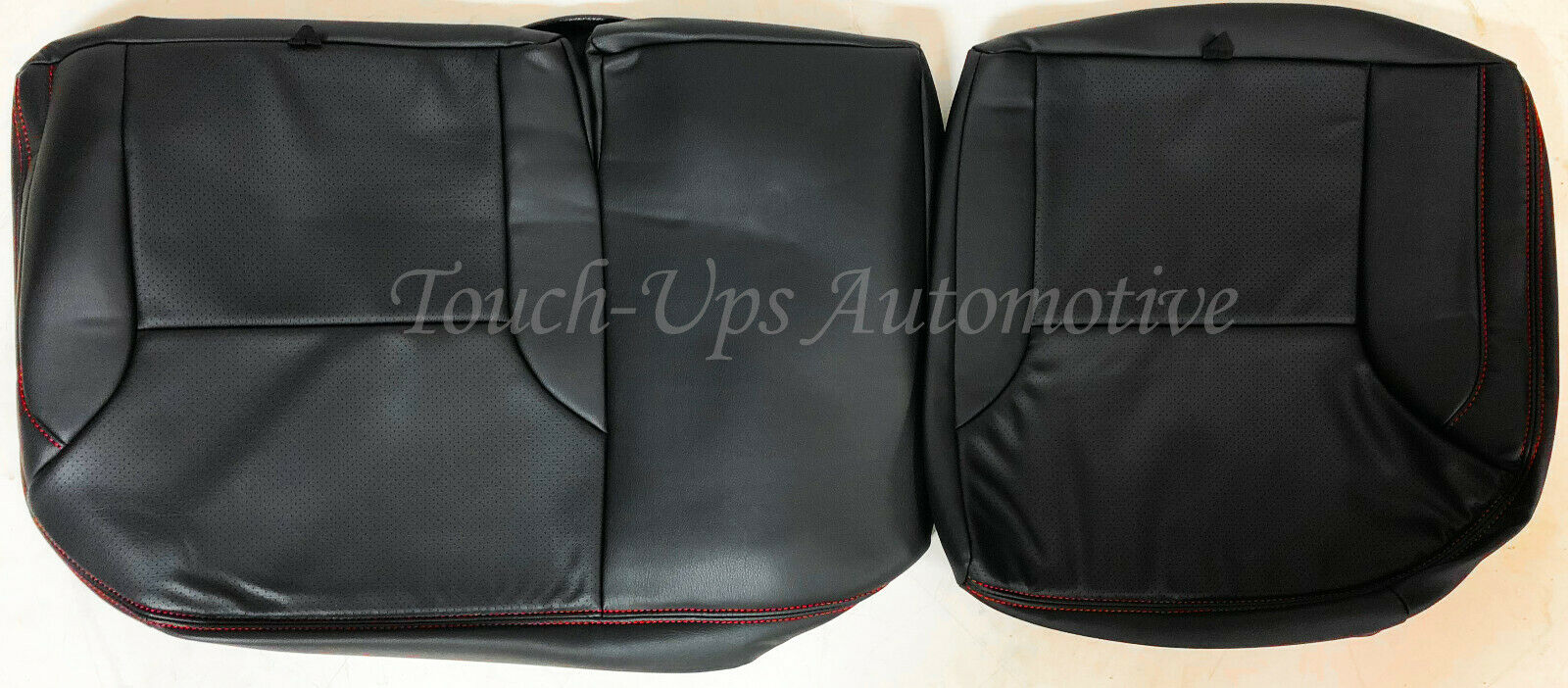 2016-2023 Toyota Tacoma Double Cab Black Red Stitch Katzkin Leather Seat Covers TRD
