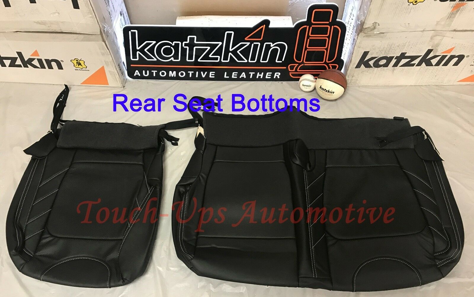 2015-2018 Ford F-150 XLT Super Crew Katzkin Leather Seat Covers LIMITED Black