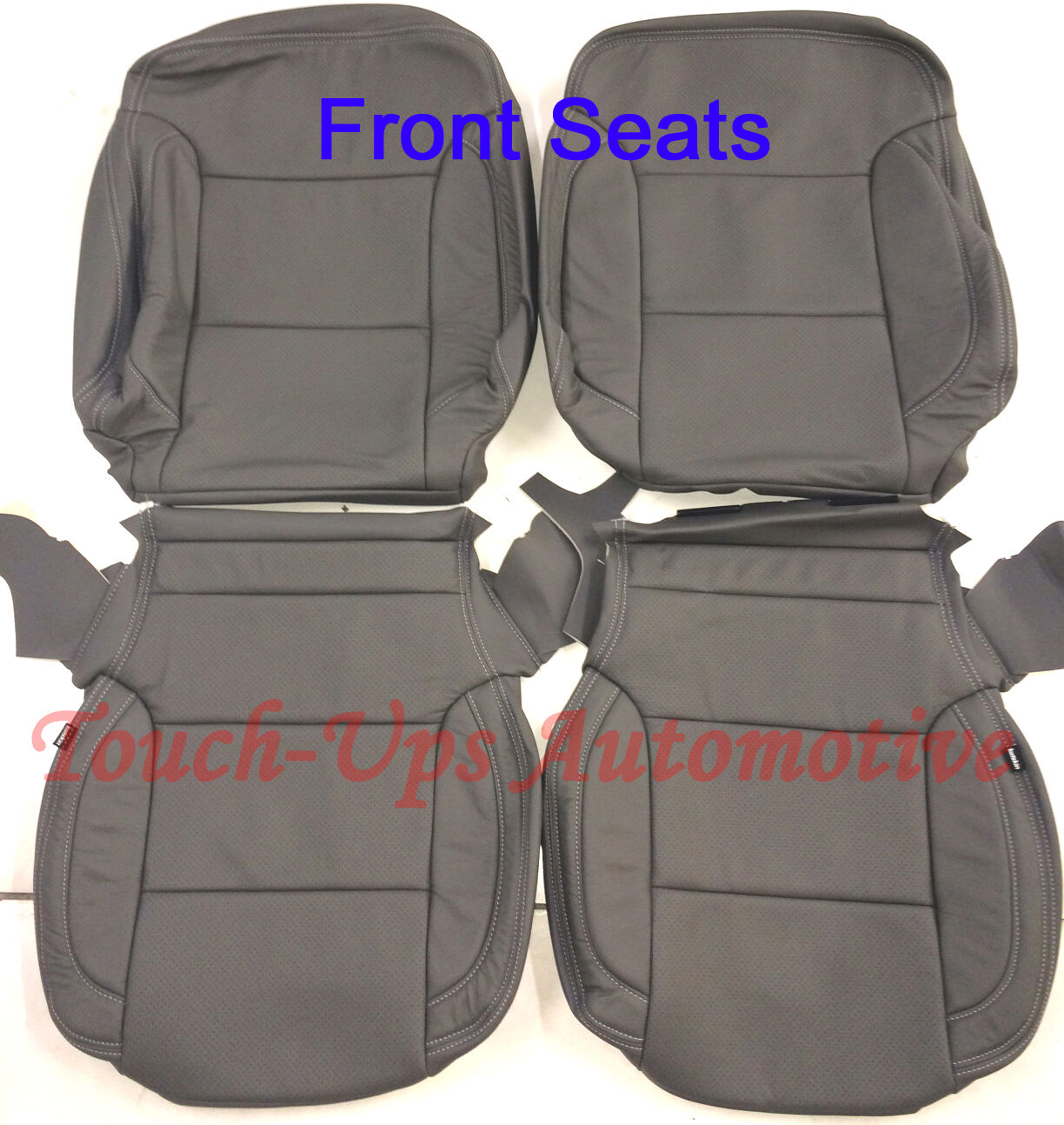 2014-2018 Silverado Crew Cab LT Katzkin Gray Dark Ash Leather Seat Covers Kit