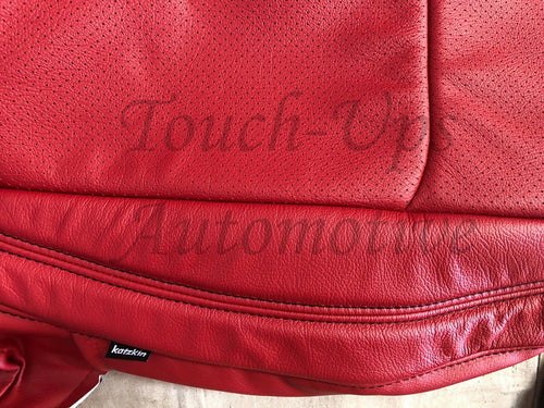 2018-2021 Jeep Wrangler Sahara JL KATZKIN Leather Seat Cover Kit Red Stitch Perf