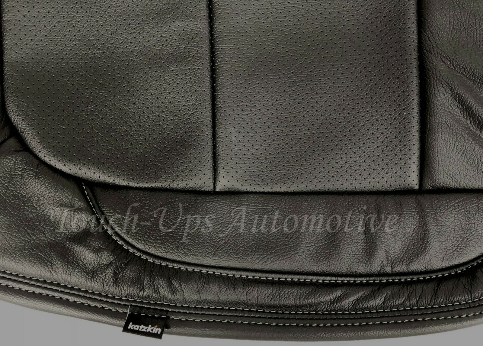 2019-20 Silverado Double Cab WT Custom KATZKIN Leather Seat Covers Kit Black