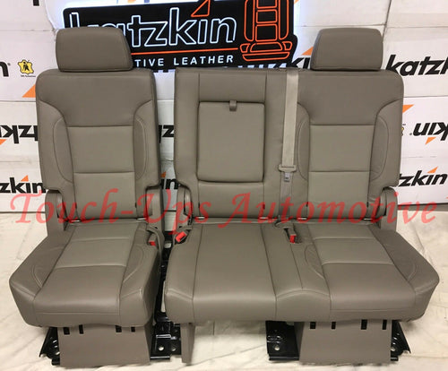 2015-2018 Chevrolet Tahoe Katzkin Cocoa Dune Leather Seat Covers Kit 3 Three Row