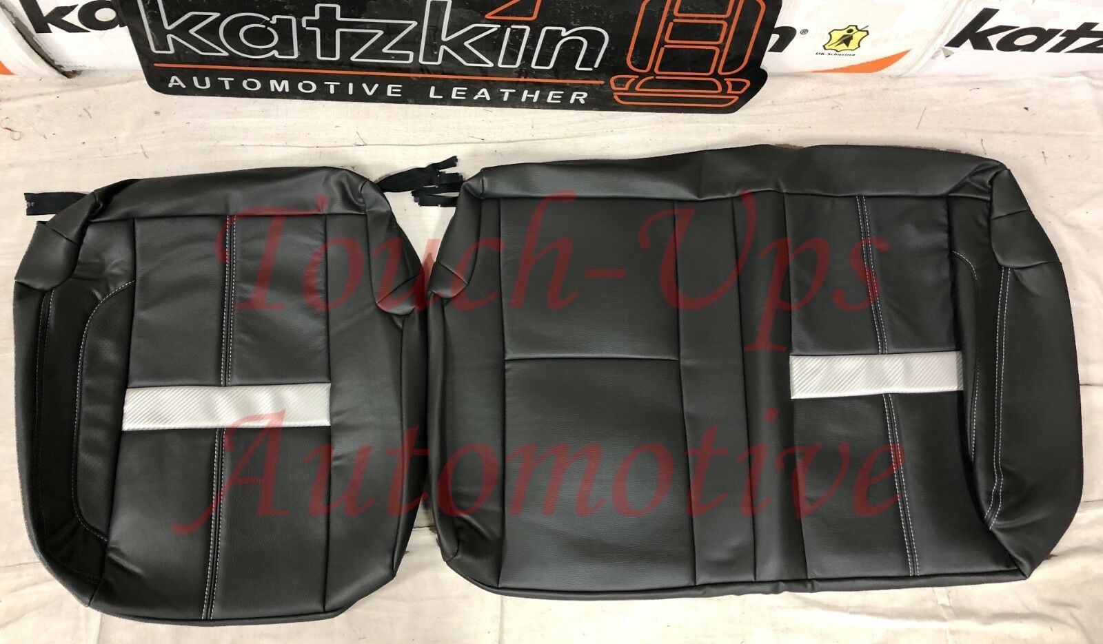 2007-2013 Chevrolet Silverado LT Crew Cab Black Nickle Katzkin Leather Seat Covers Kit