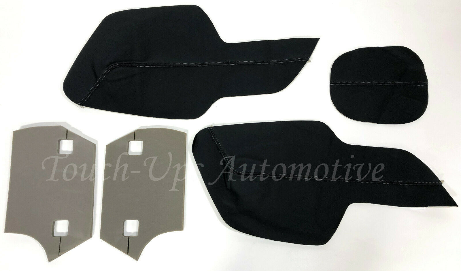 2015-2020 Ford Mustang GT V6 Convertible ALEA Black Leather Seat Covers Kit