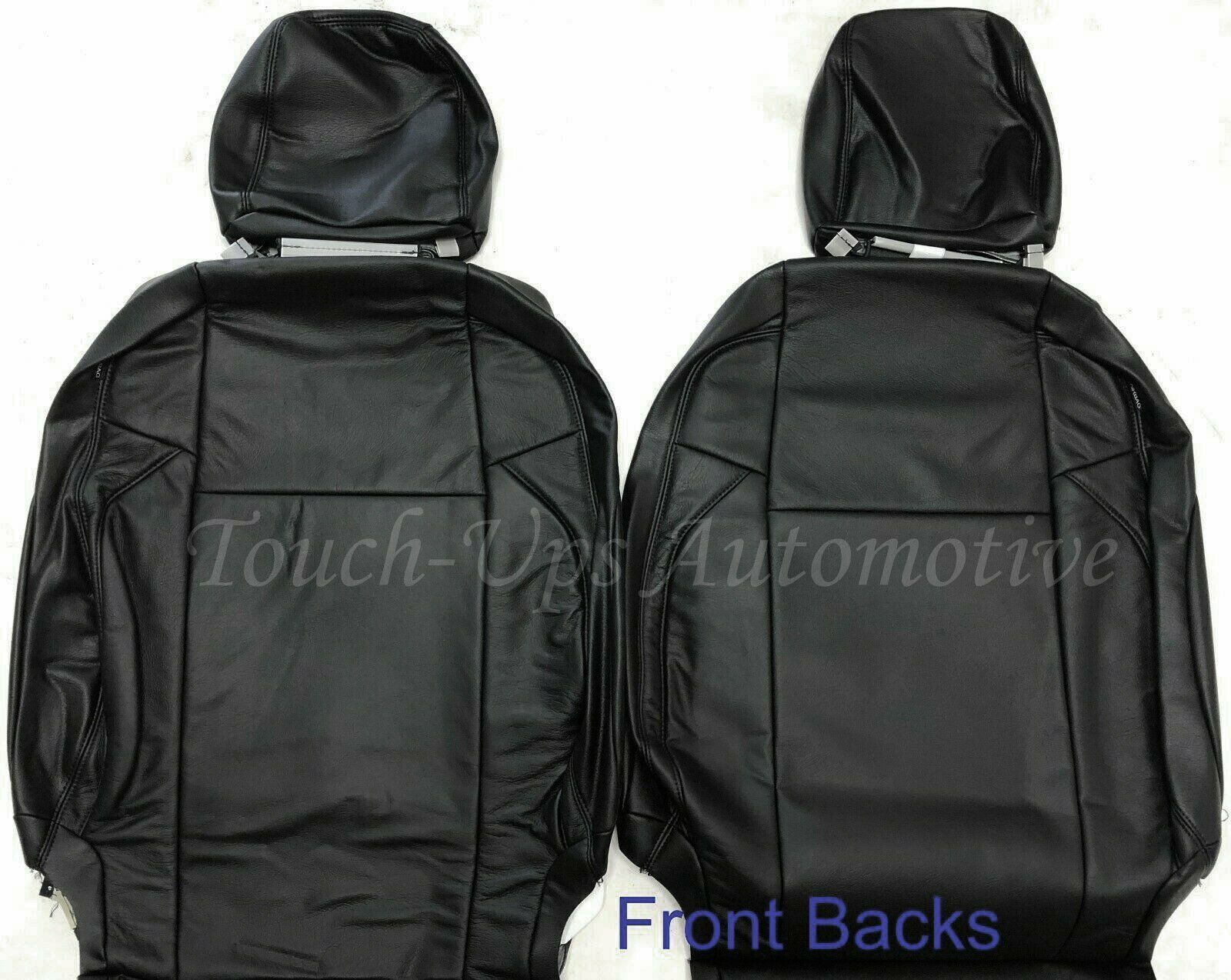 20-21 Toyota Tacoma DOUBLE Cab KATZKIN Black Leather Seat Covers ELECTRIC Driver