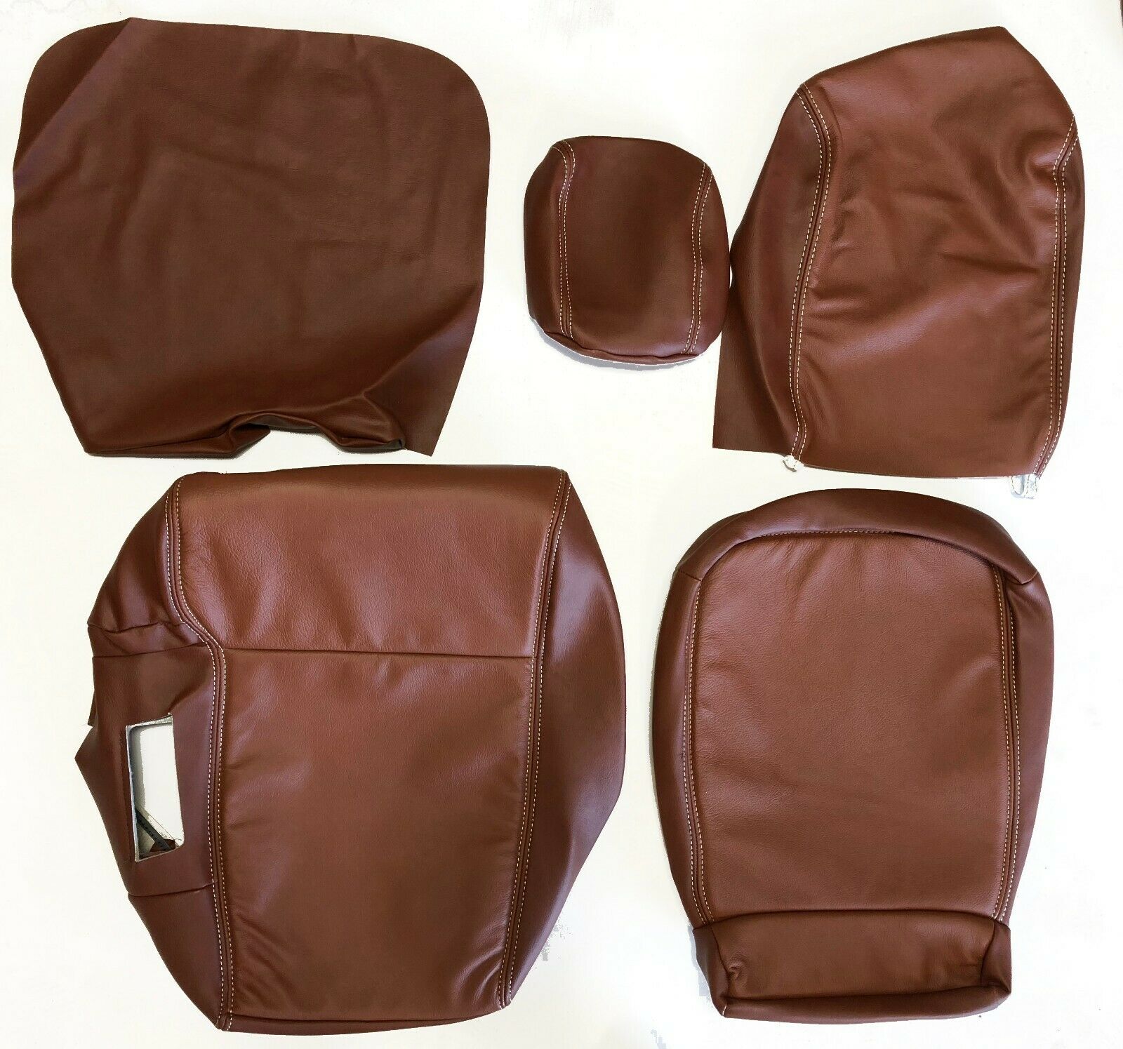 2015-2018 F-150 XLT SuperCrew KATZKIN Leather Seat Covers LIMITED Black Mahogany