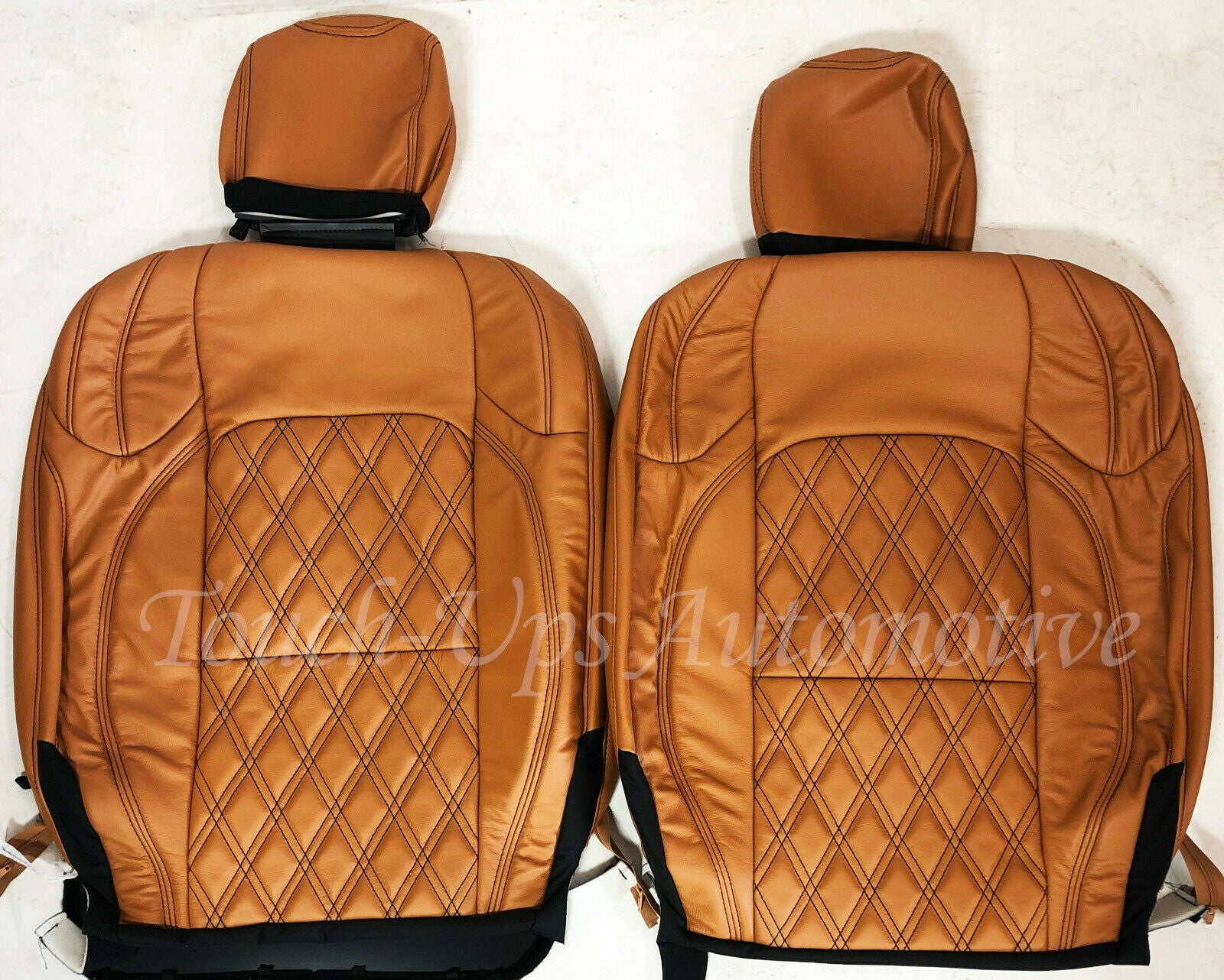 2018-22 Jeep Wrangler JL KATZKIN Leather Seat Covers Black Autumn Tekstitch