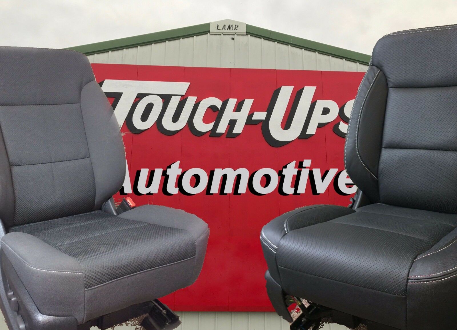 2014-2018 GMC Sierra Double Cab SLE Katzkin Black Leather Seat Covers Replace