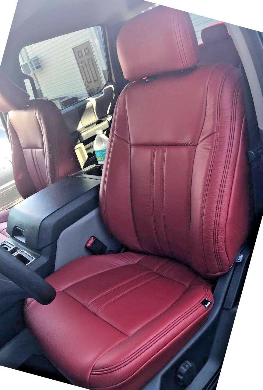 2015-2018 Ford F-150 XLT SuperCrew Katzkin Leather Seat Covers Kit