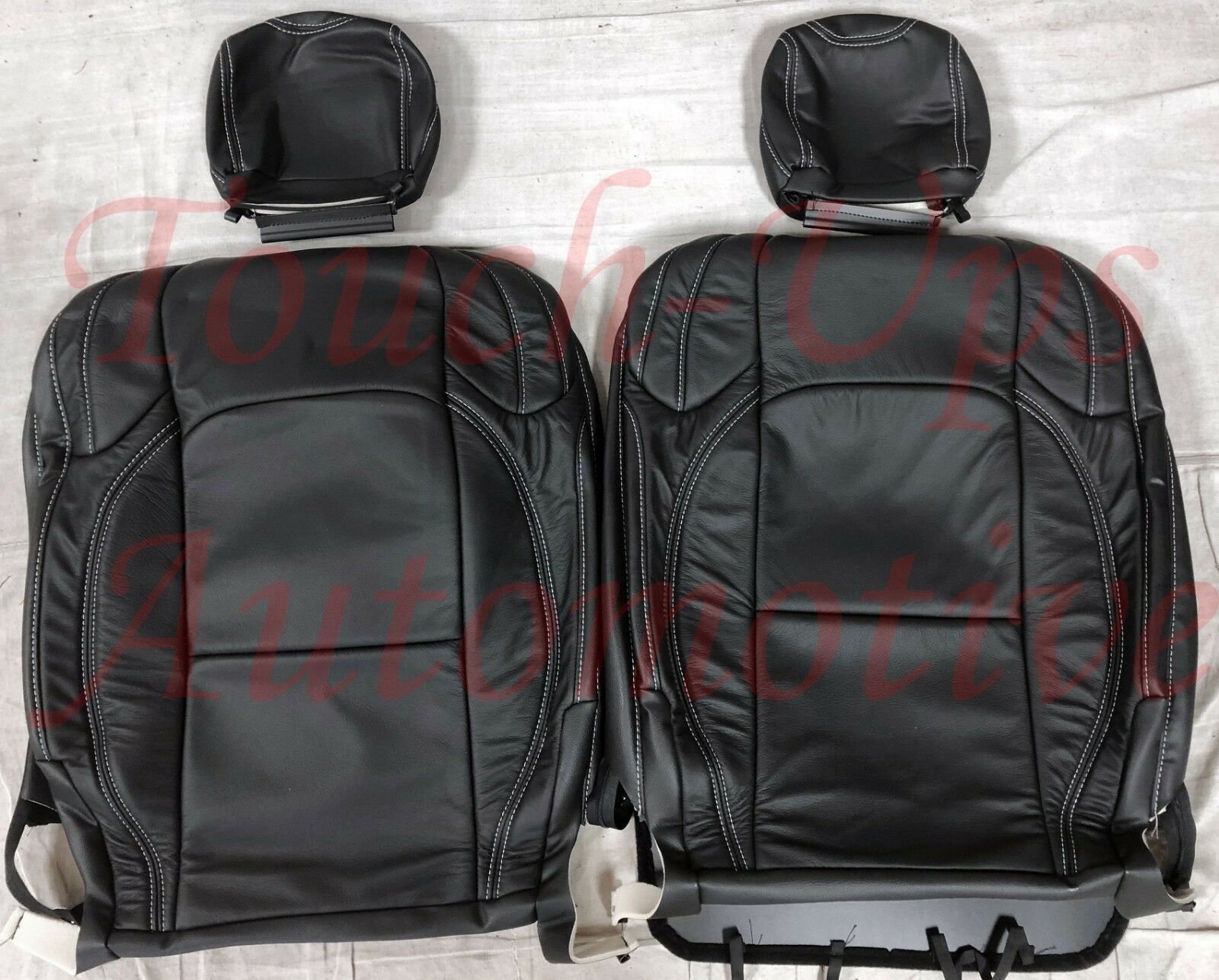 2018-2021 Jeep Wrangler Sahara Sport 4dr JL KATZKIN Black Leather seat Covers