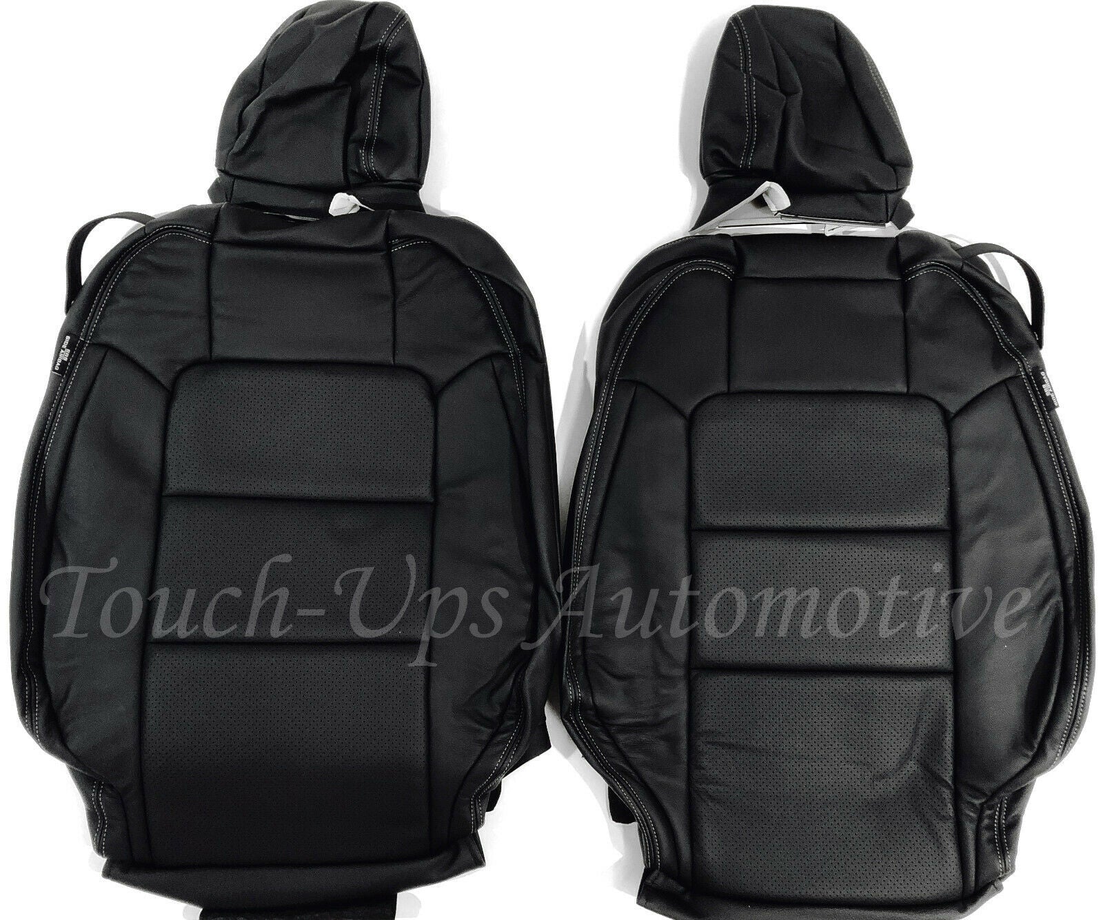 2015-2020 Ford Mustang GT V6 Convertible ALEA Black Leather Seat Covers Kit