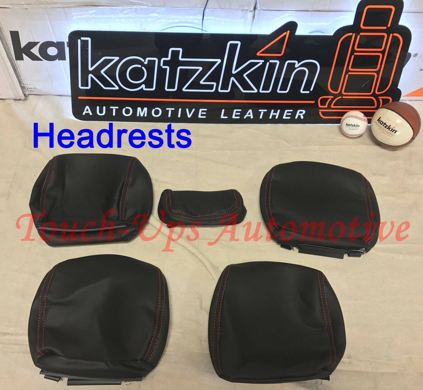 2013-2018 Dodge Ram Crew Cab KATZKIN Black Diesel Gray Salsa Leather Seat Kit