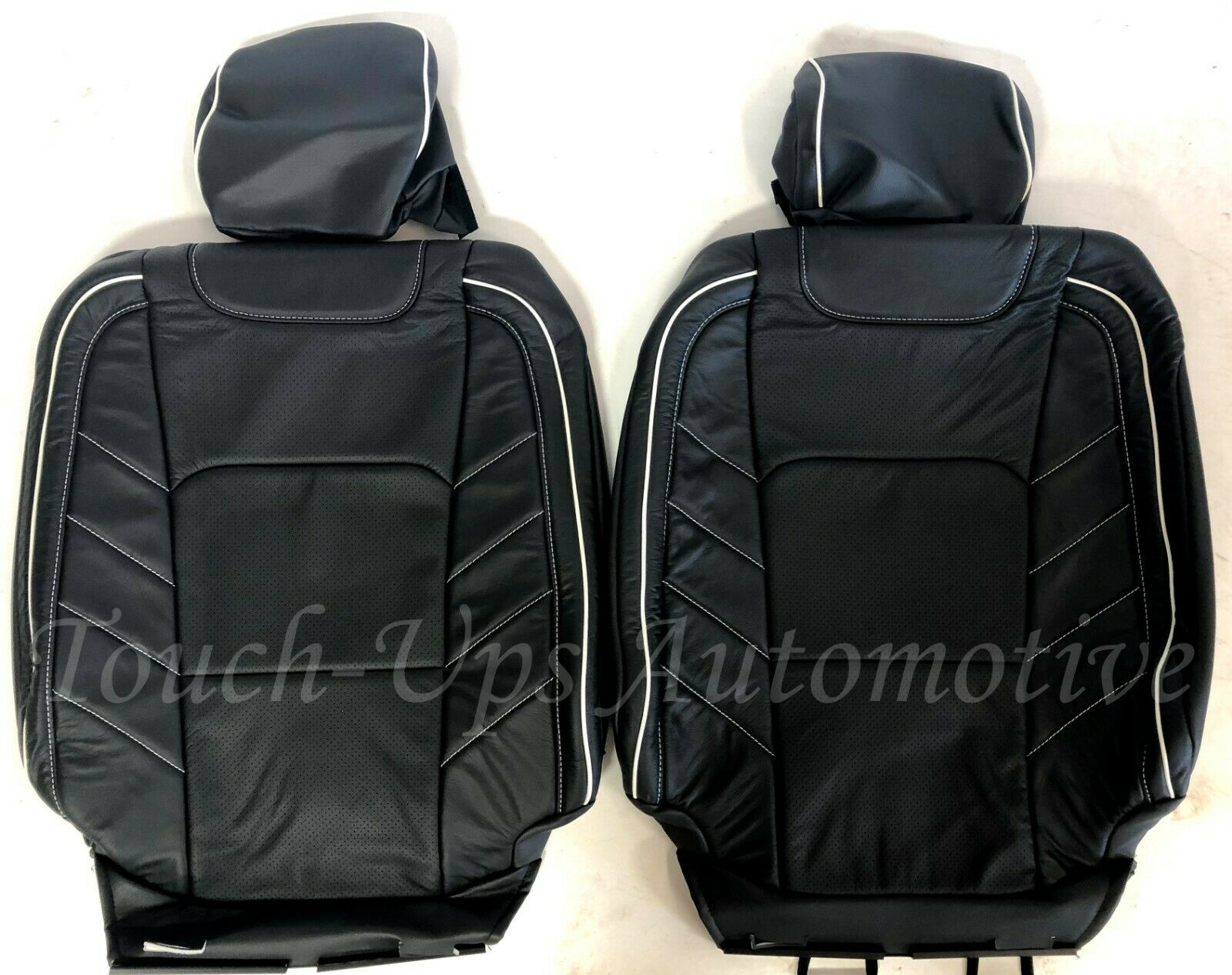 2015-2018 F-150 XLT SuperCrew KATZKIN Leather Seat Covers LIMITED Black Pearl