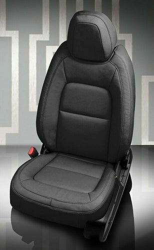 2019-2021 Colorado Crew Cab LT KATZKIN Leather Seat Covers Black Factory Match