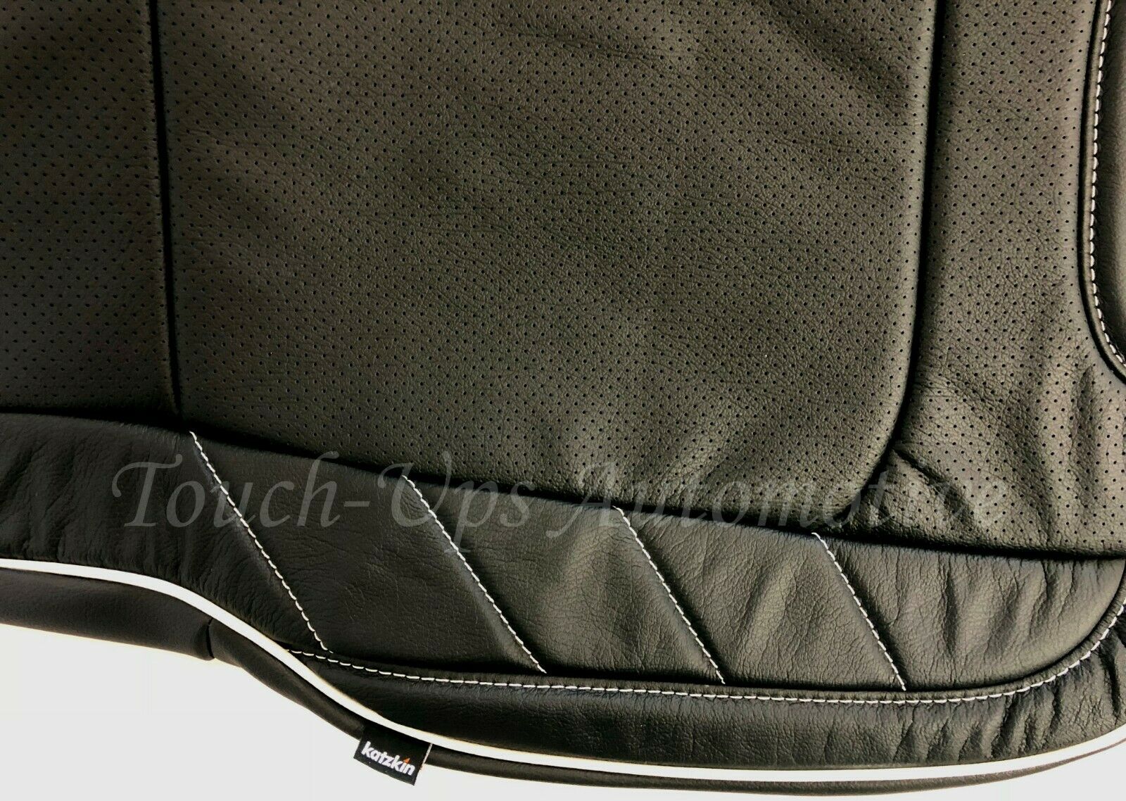 2015-2018 F-150 XLT SuperCrew KATZKIN Leather Seat Covers LIMITED Black Pearl